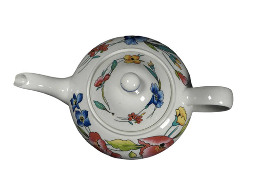 Woods And Sons Alpine Meadow Teapot Floral Vintage Style - Helsby Vintage