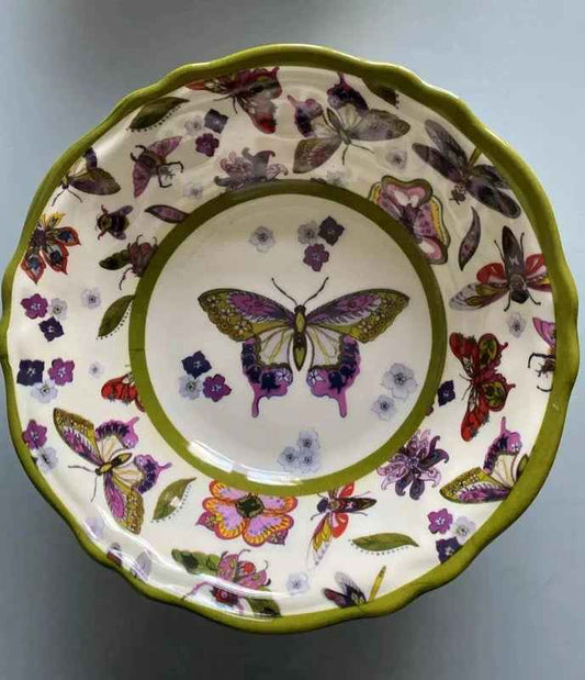 NEW Baci Milano Amazzonia Set of 4 Bowls Melamine for Outdoor Or Indoor Dining