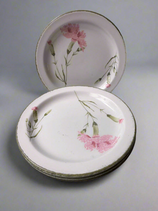 5 x Midwinter Stonehenge Pink Invitation Carnation 17.5 Cm Side Plates