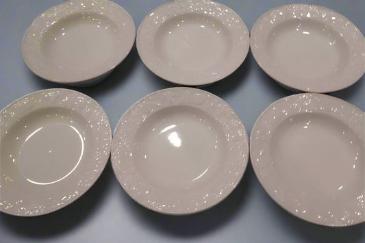 BHS Lincoln 9 Inch Rimmed Bowls X 6