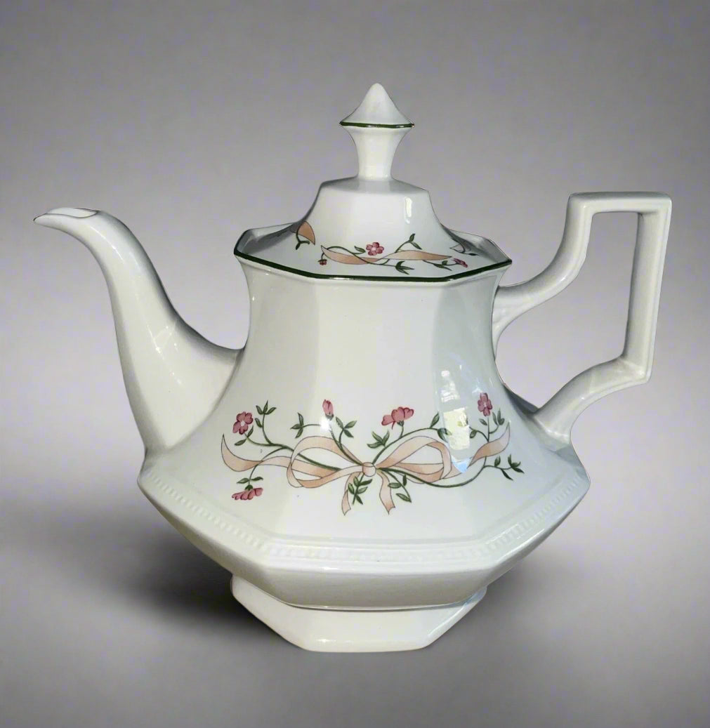 Johnson Brothers ETERNAL BEAU Design Retro 2 Pint Lidded Tea Pot Teapot
