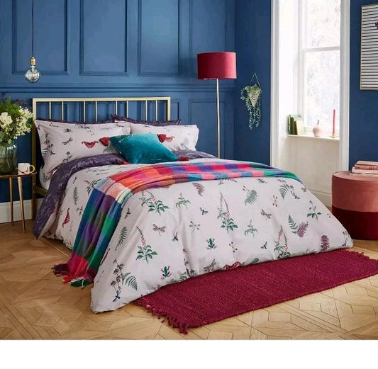 Joules Midnight Beasts Double Duvet Cover & x2 Pillowcases NEW