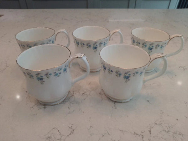 5 x Royal Albert MEMORY LANE Mugs Montrose Shape 3.25" tall 2nd Quality