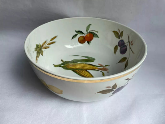 Royal Worcester Evesham Gold Fruit Bowl Salad Serving Bowl 11.5" VERY RARE