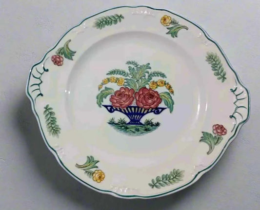 Boch Louvier Cake Plate Made In Belgium RARE - Helsby Vintage