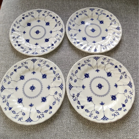 Churchill Georgian Collection Salad Plates Set of Four 20cm Vintage - Helsby Vintage