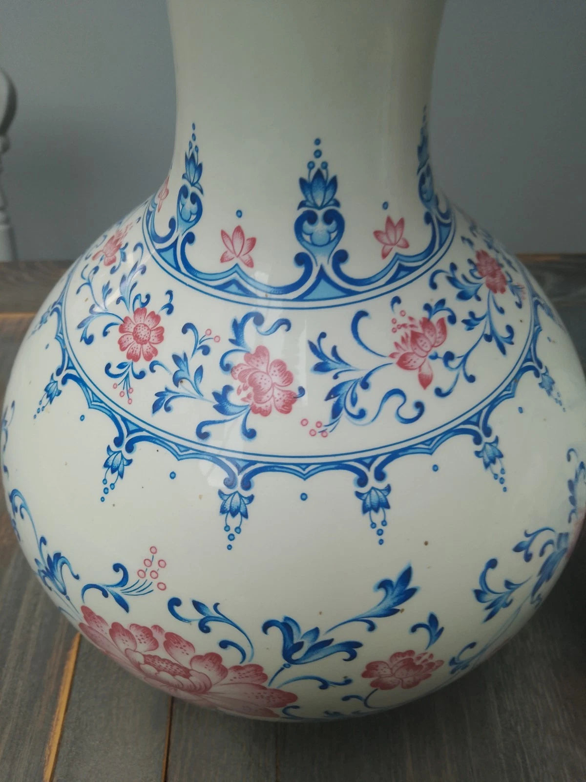 Pair Of Francesco Guarino Large Globe Vases FG Stamp Italian Rare 12" Vintage - Helsby Vintage