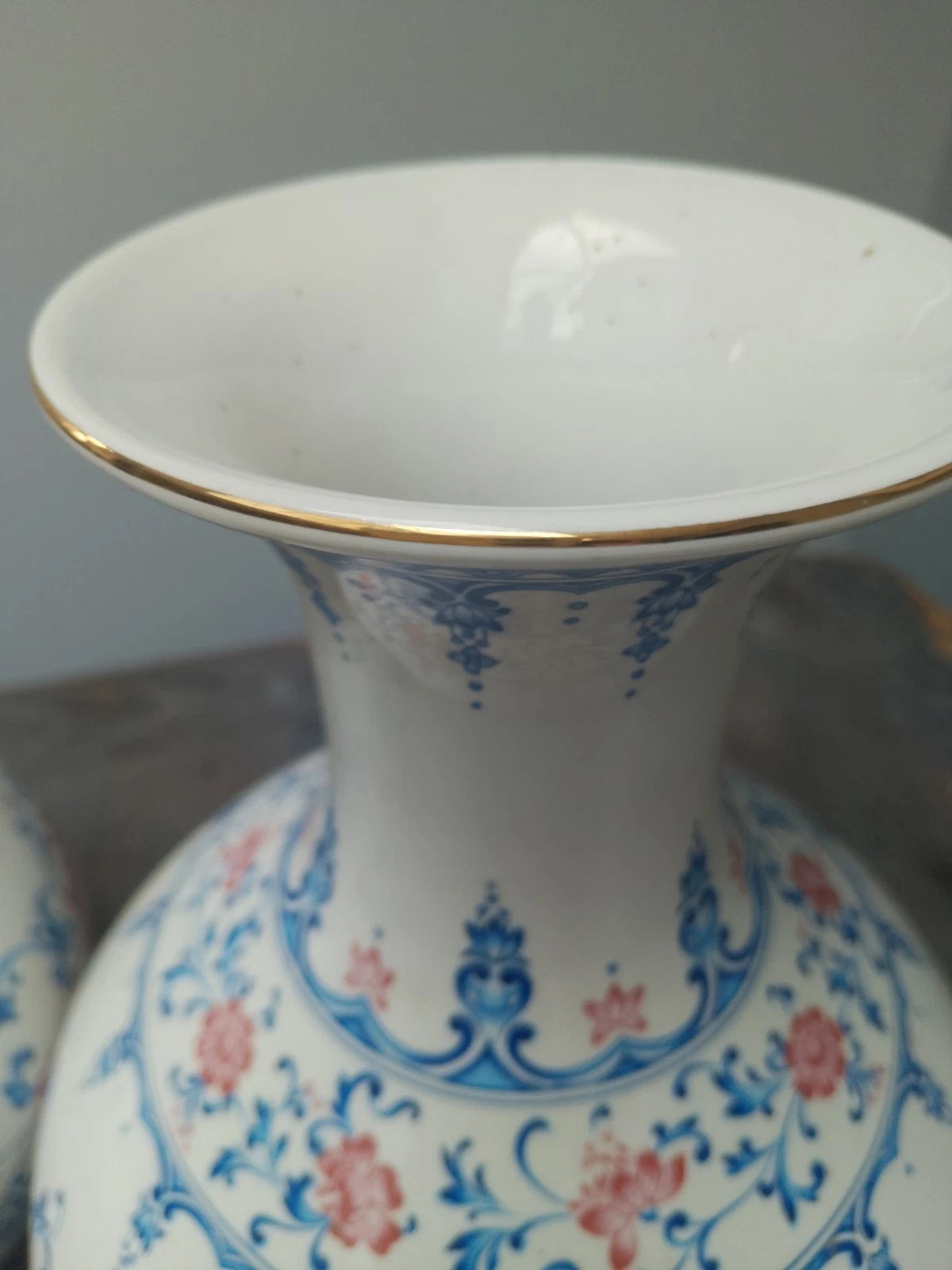 Pair Of Francesco Guarino Large Globe Vases FG Stamp Italian Rare 12" Vintage - Helsby Vintage