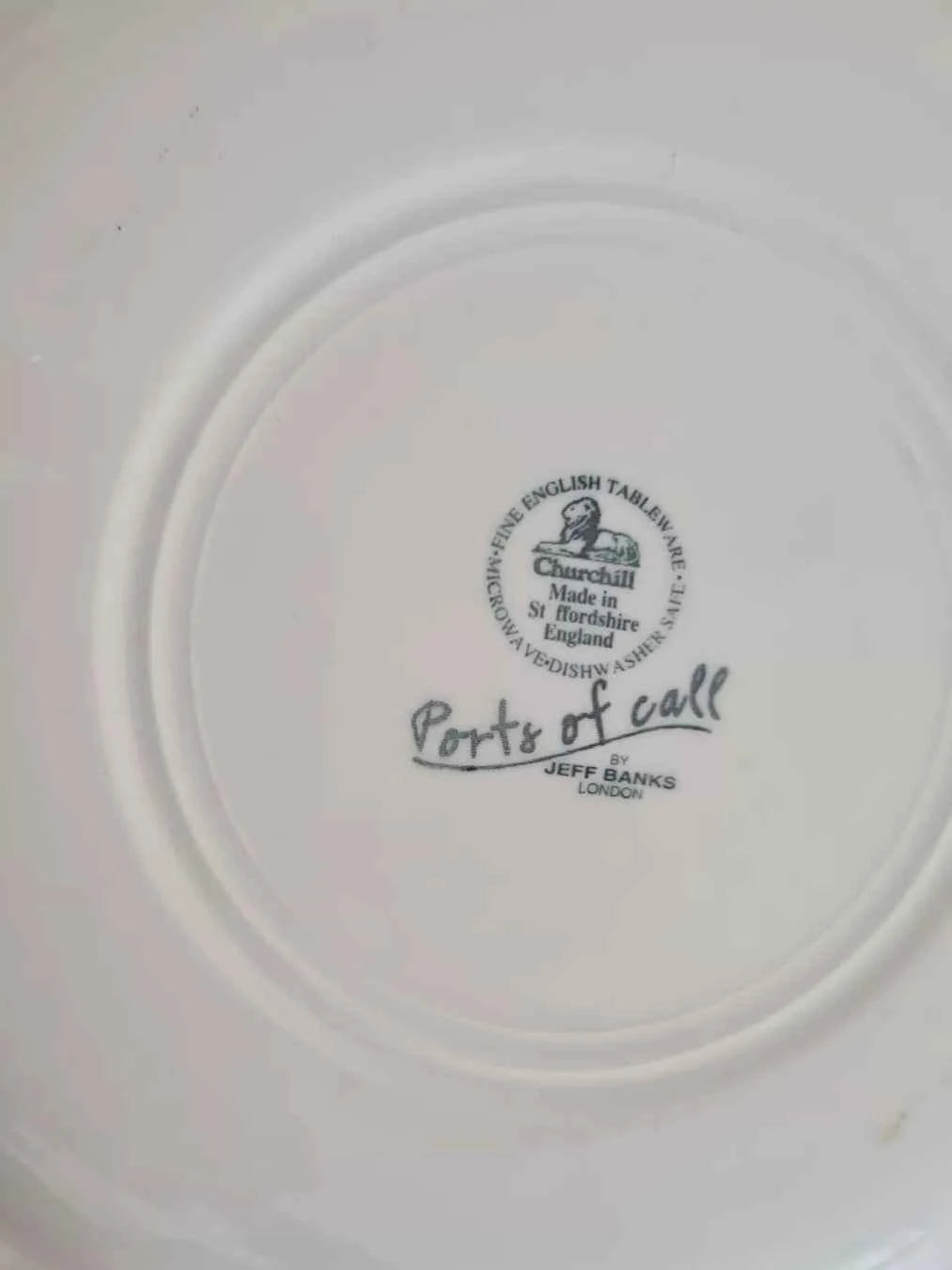 Ports Of Call By Jeff Banks Malang Dinner Plates Set Of 4 10.25" Vintage - Helsby Vintage