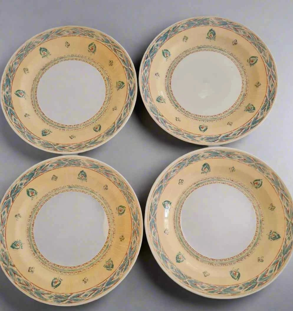 Ports Of Call By Jeff Banks Malang Dinner Plates Set Of 4 10.25" Vintage - Helsby Vintage