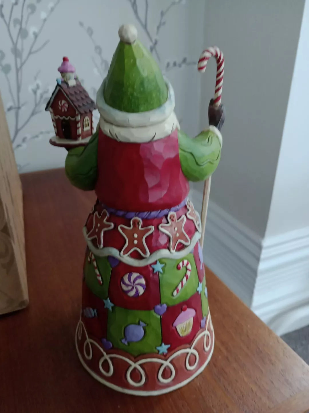 Jim Shore Sweetest Santa Gingerbread House Candy Cane And Cookies 2013 4034359 - Helsby Vintage