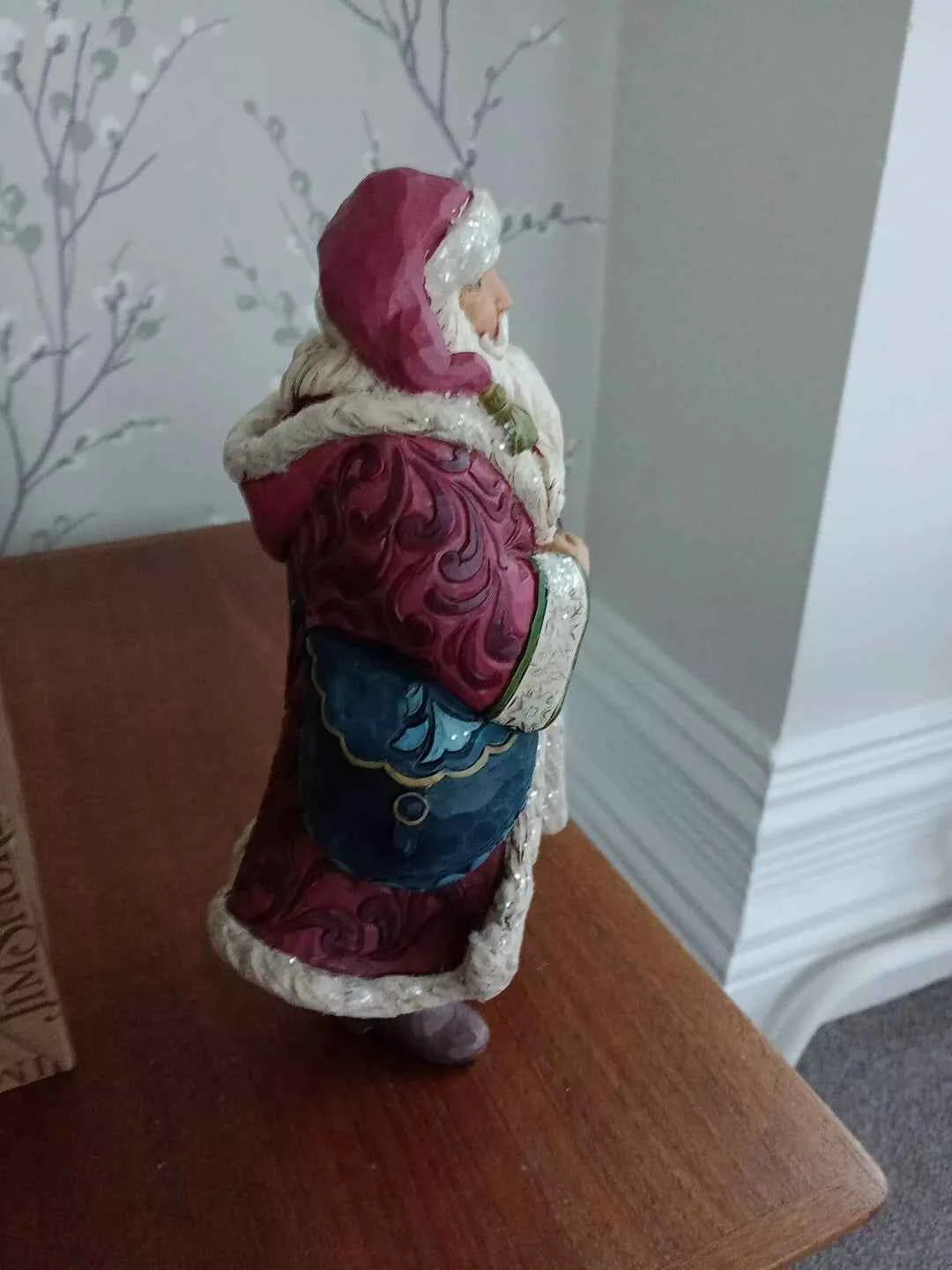 Jim Shore Heartwood Creek Christmas is Near Victorian Santa in Boots Robe 6001426 - Helsby Vintage