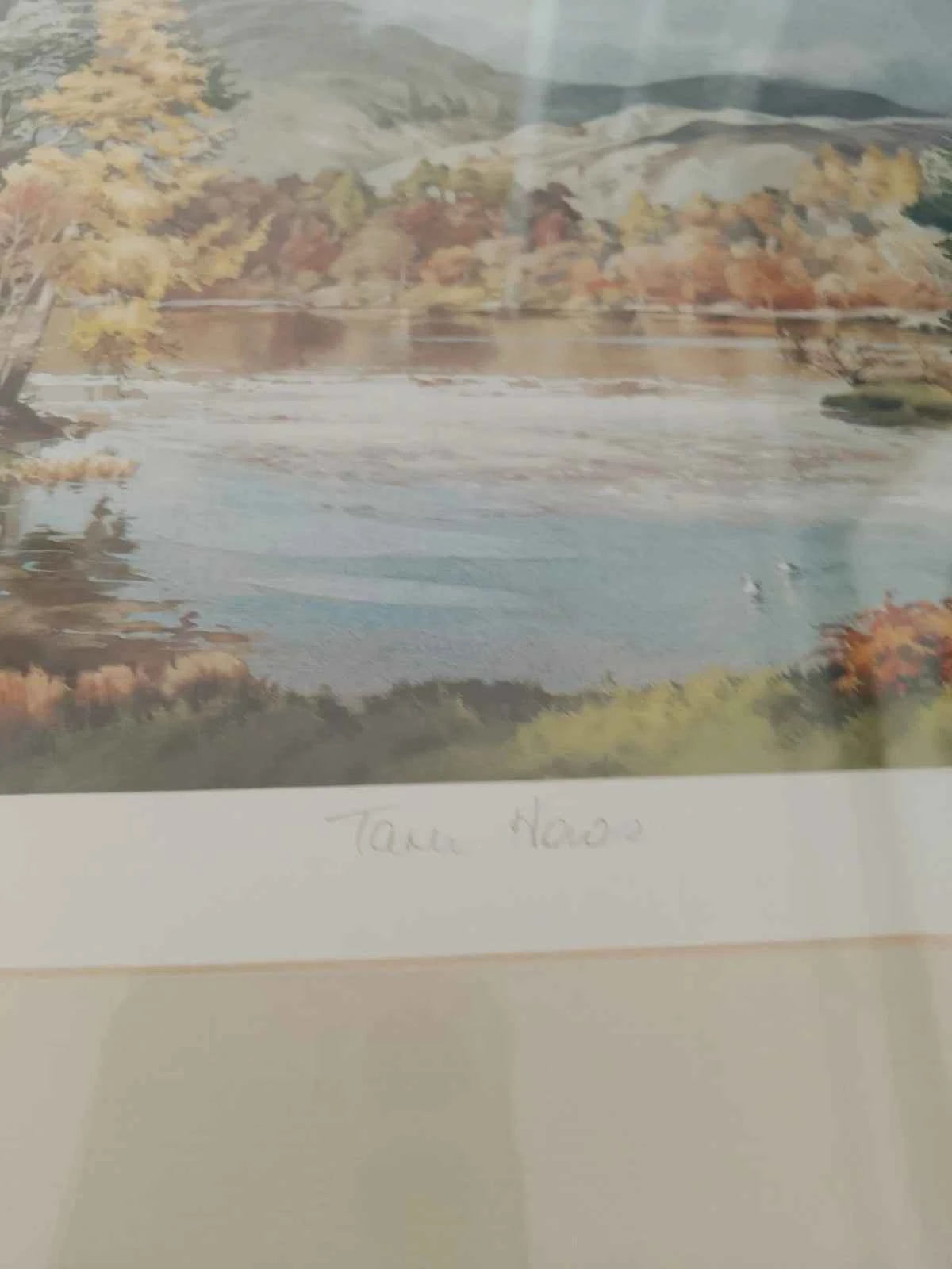 Judy Boyes Pair Signed Prints Rydal Water And Tarn Hows Lake District - Helsby Vintage