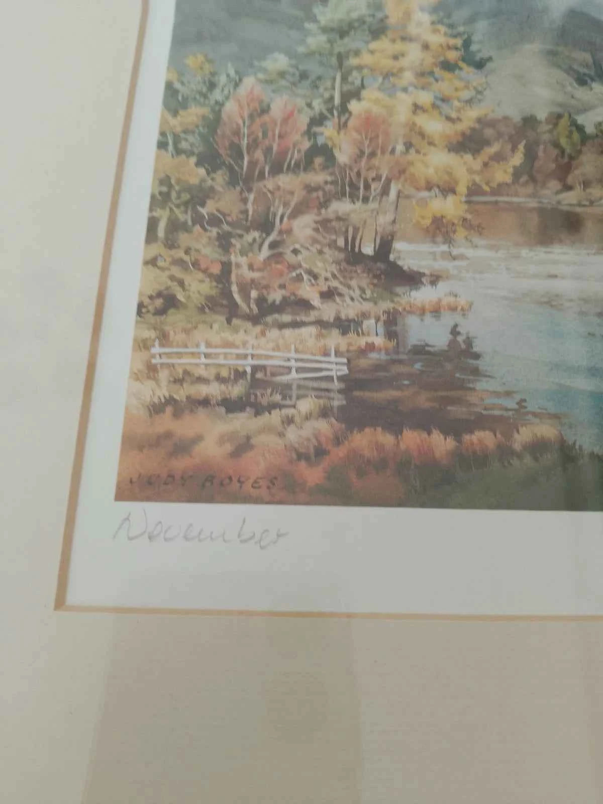 Judy Boyes Pair Signed Prints Rydal Water And Tarn Hows Lake District - Helsby Vintage
