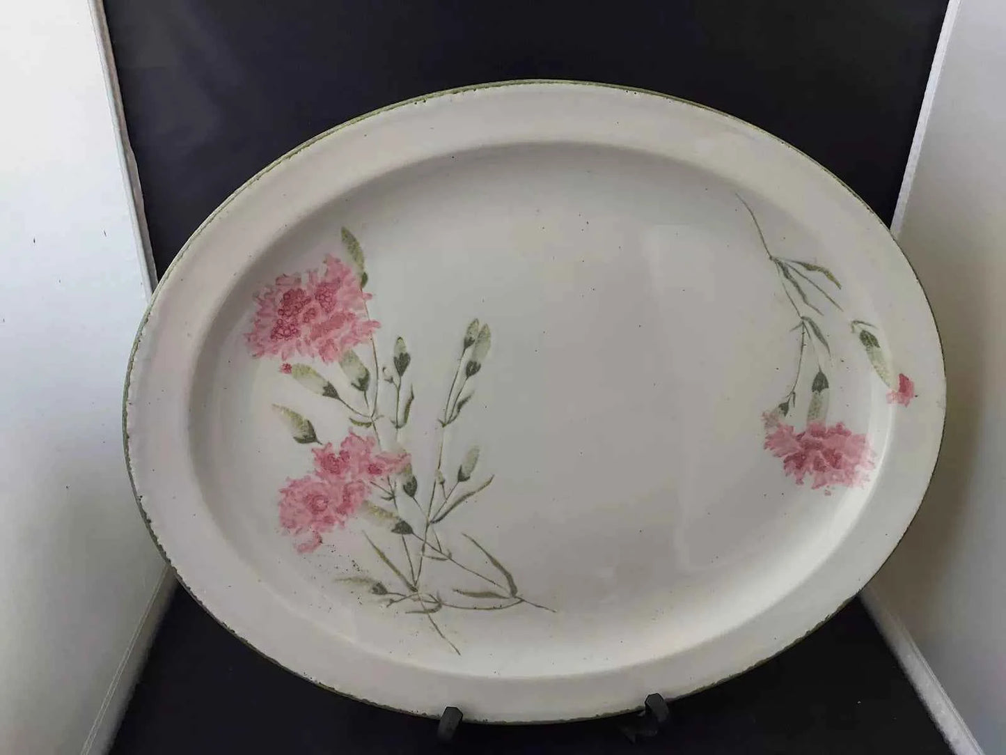 Midwinter Stonehenge Invitation Carnation 13 1/2" Platter Rare - Helsby Vintage