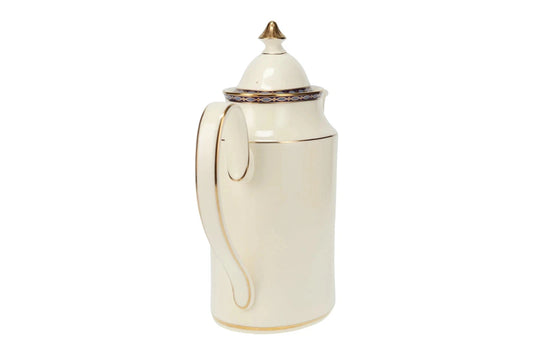 Elegant cream Minton St James coffee pot with gold detailing and classic lid design
