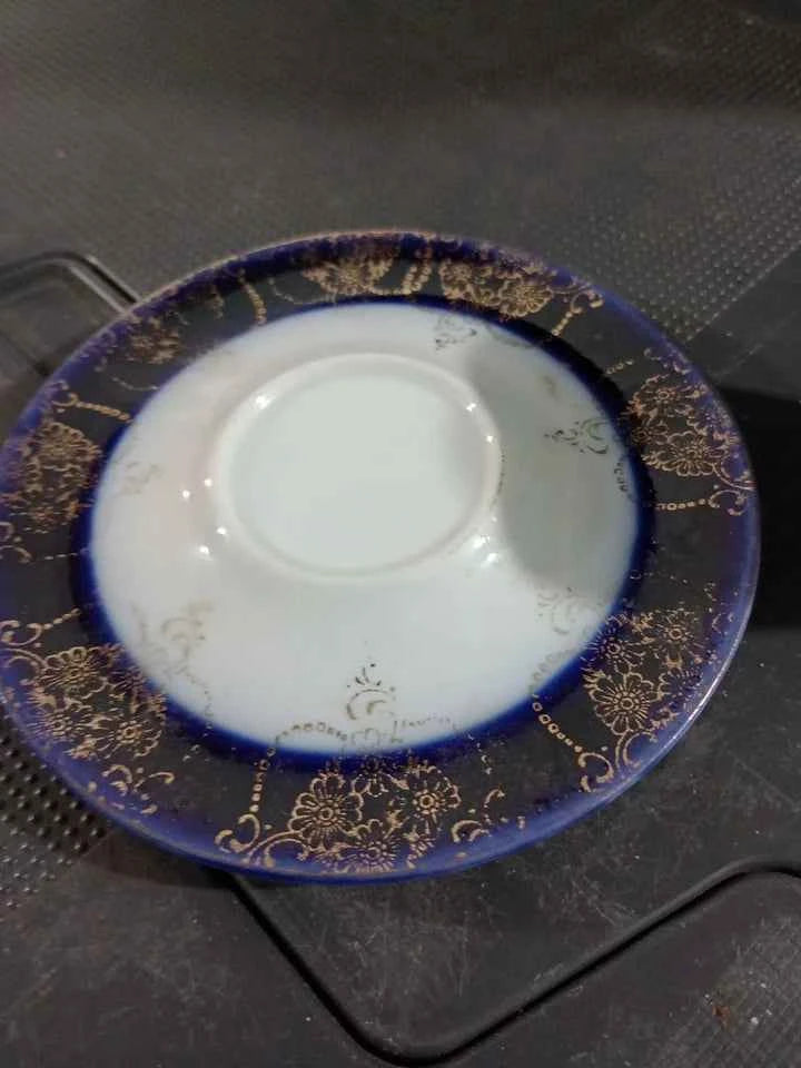 RARE Footed Tea Cup Egg Cup And Saucer Picture Of Falmouth RARE Vintage - Helsby Vintage
