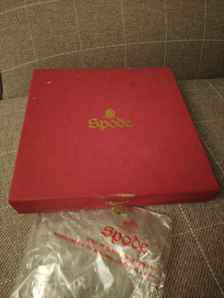 Spode Iris Sphaerolobium Stafford Flowers No 1 Plate 9.25" 23.5cm  Original Box - Helsby Vintage