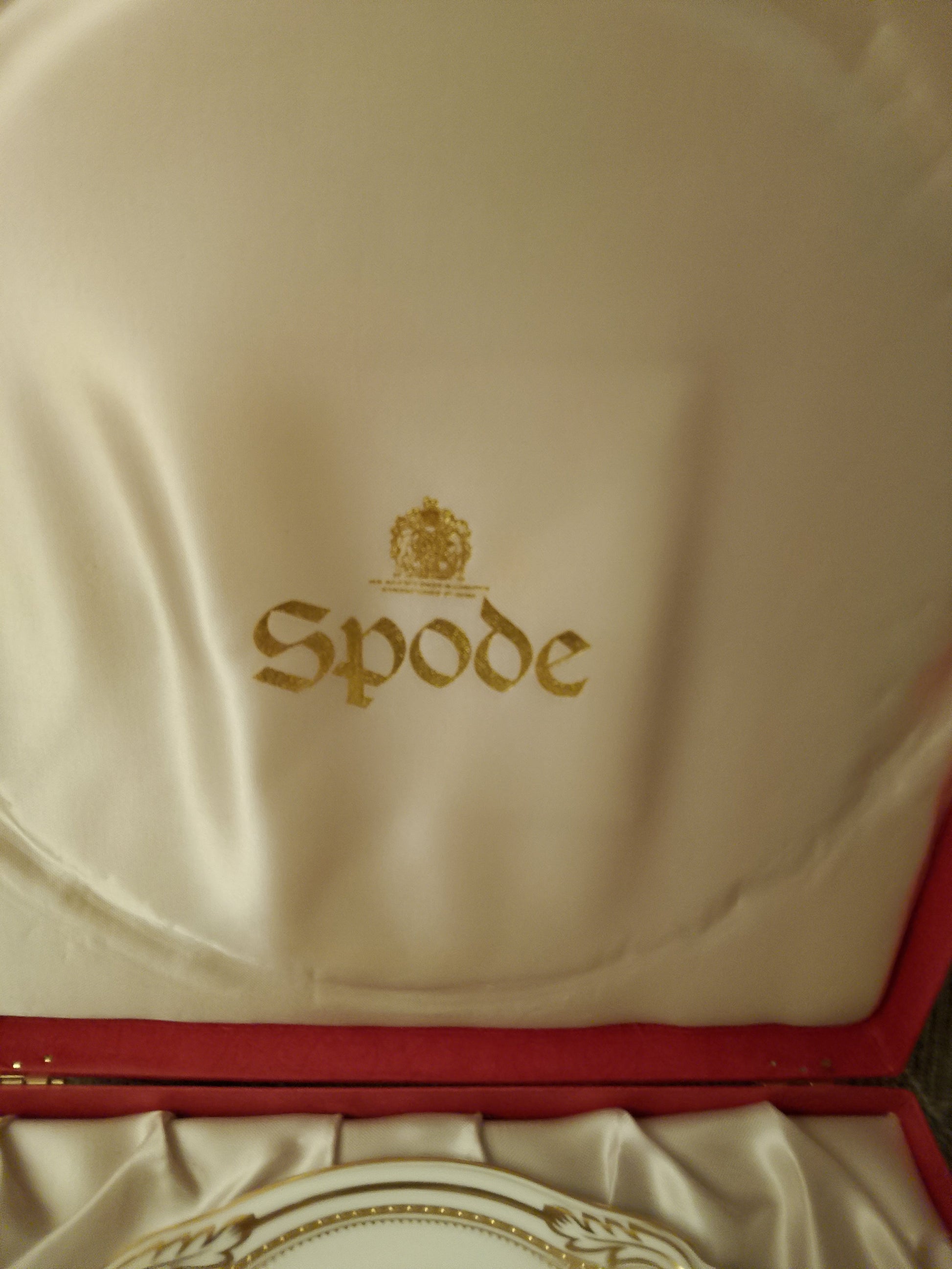 Spode Iris Sphaerolobium Stafford Flowers No 1 Plate 9.25" 23.5cm  Original Box - Helsby Vintage