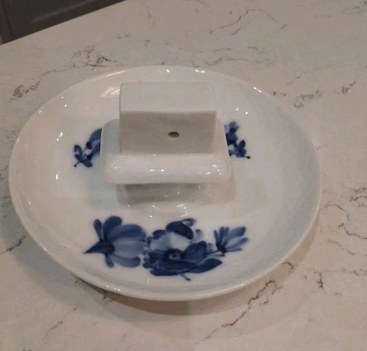Royal Copenhagen Blue Flower Matchbox Holder Number 10 8232 RARE - Helsby Vintage