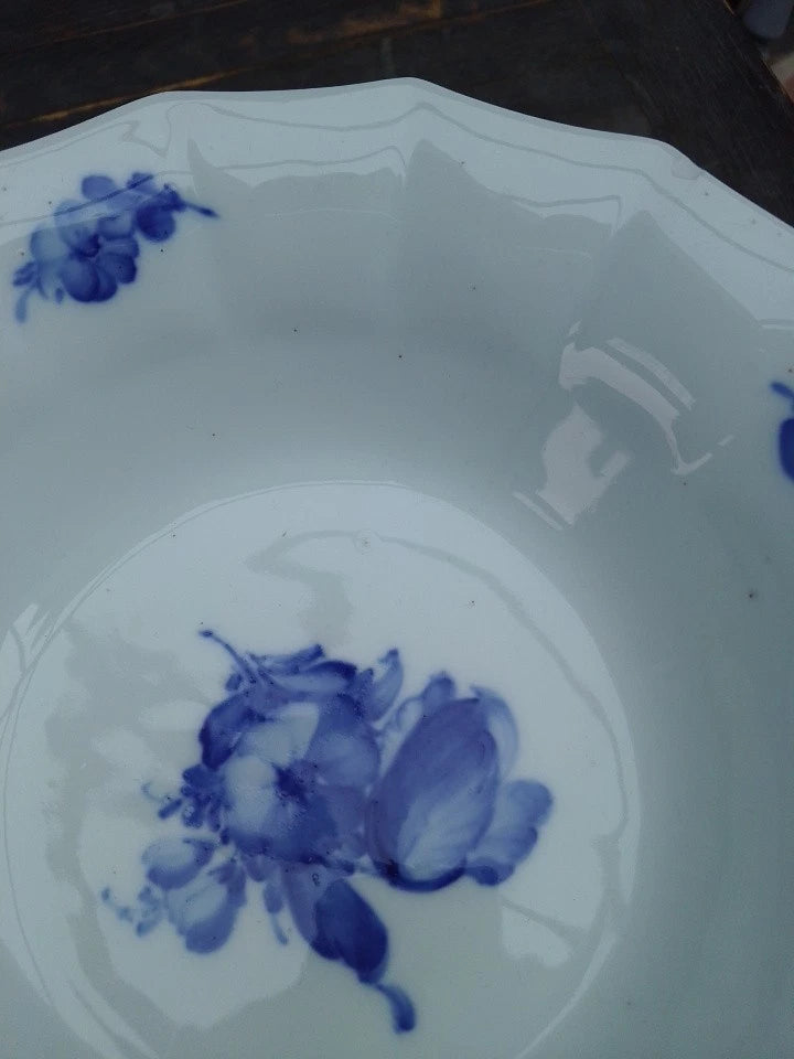 Royal Copenhagen Blue Flowers 8531 Tall Footed Centerpiece Compote 9 3/8 Inch - Helsby Vintage