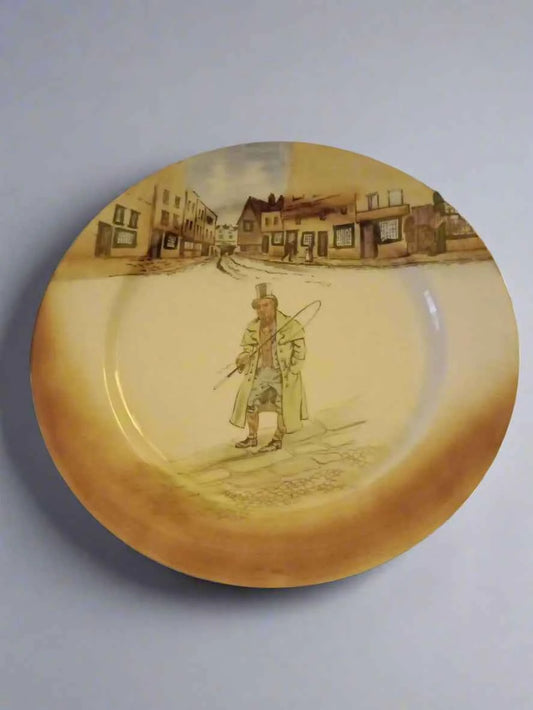 Royal Doulton Dickens Ware 'Barkis' Rack 10.5" Plate D2973 c 1910 - Helsby Vintage