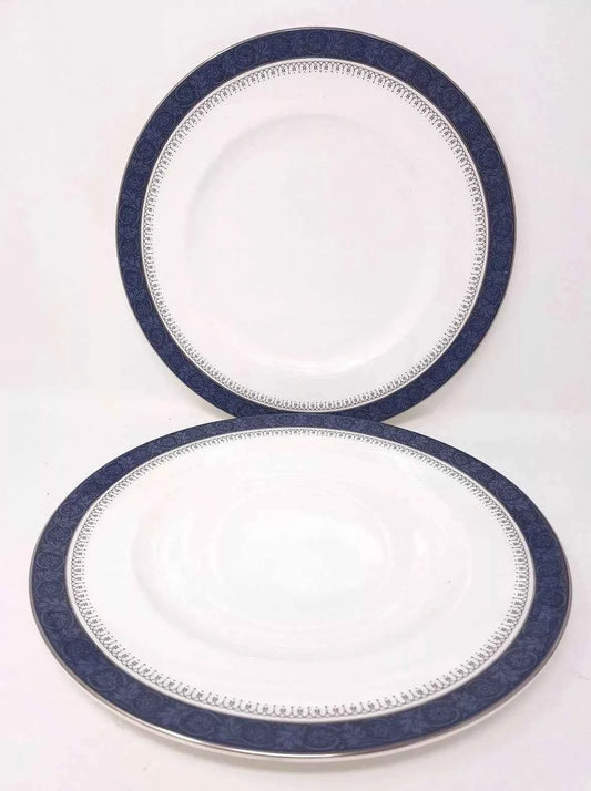 Royal Doulton Sherbrooke Set of Six 10.5 Inch Dinner Plates - Helsby Vintage