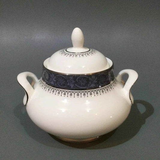 Royal Doulton Sherbrooke Covered Sugar Bowl H5009 - Helsby Vintage