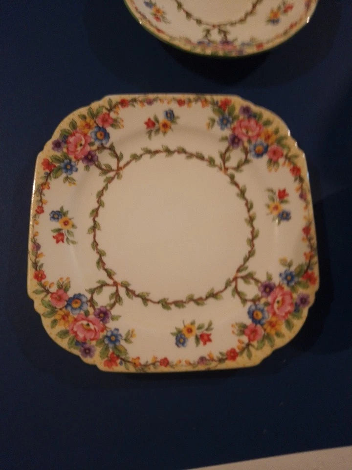 Royal Paragon Rare Collectable Set Of 2 Trios Fine Bone China 1930 - Helsby Vintage