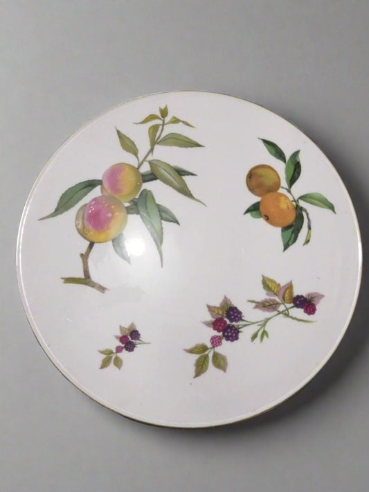 Royal Worcester Evesham Arden Large Gateau Cake Plate Platter 35cm - Helsby Vintage