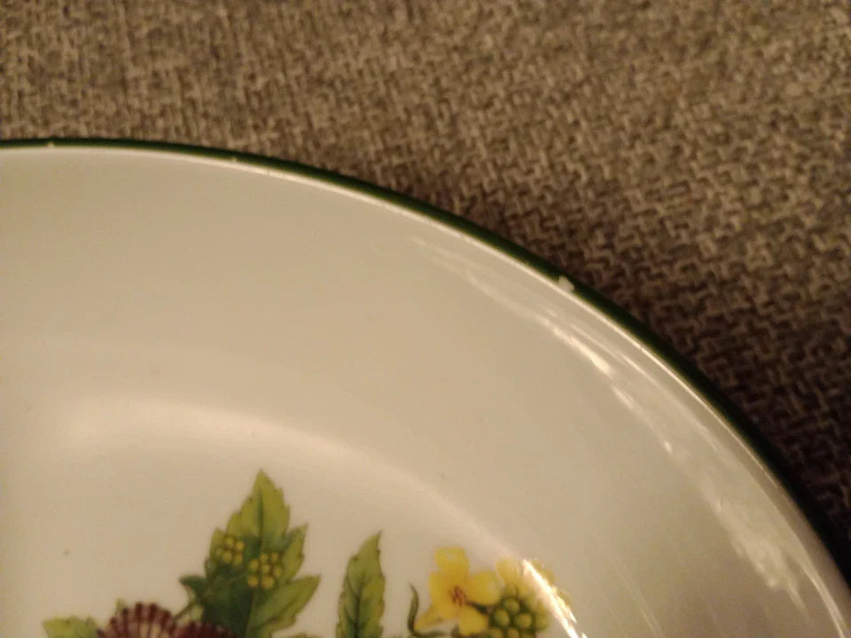 Royal Worcester Herbs Oval Shaped 2 Section Serving Dish 11.5" Wide - Helsby Vintage