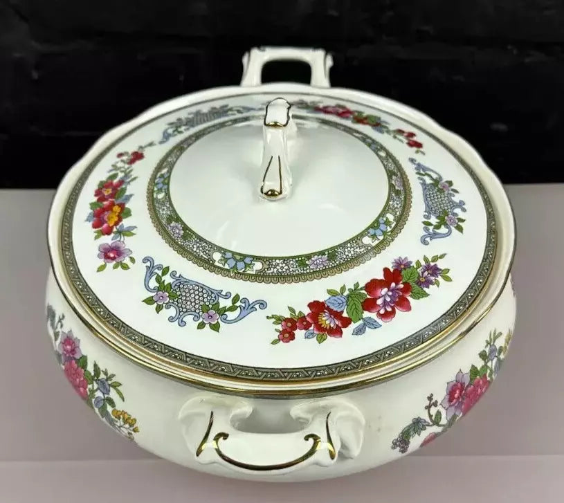 Paragon Tree of Kashmir Tureen Lidded Handled Vegetable Serving Dish Rare