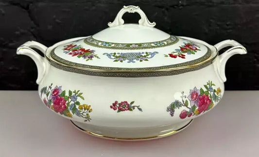 Paragon Tree of Kashmir Tureen Lidded Handled Vegetable Serving Dish Rare