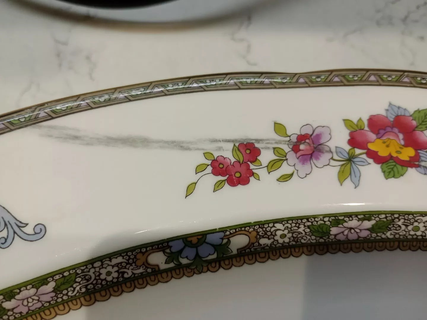 Paragon Tree of Kashmir Large Serving Platter 16"x12" Rare VINTAGE