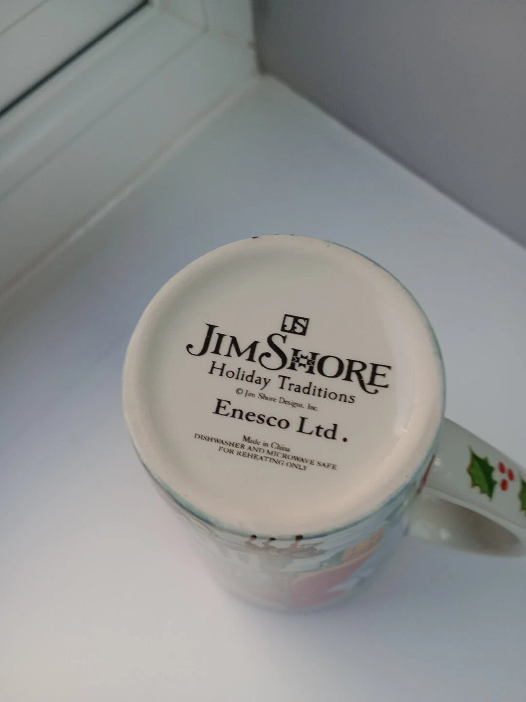 JIM SHORE Enesco Holiday Traditions Santa Large TALL MUG Christmas Rare