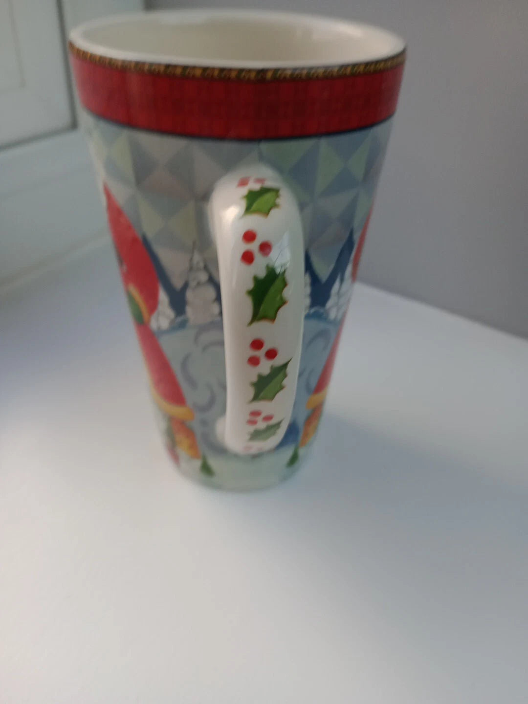 JIM SHORE Enesco Holiday Traditions Santa Large TALL MUG Christmas Rare