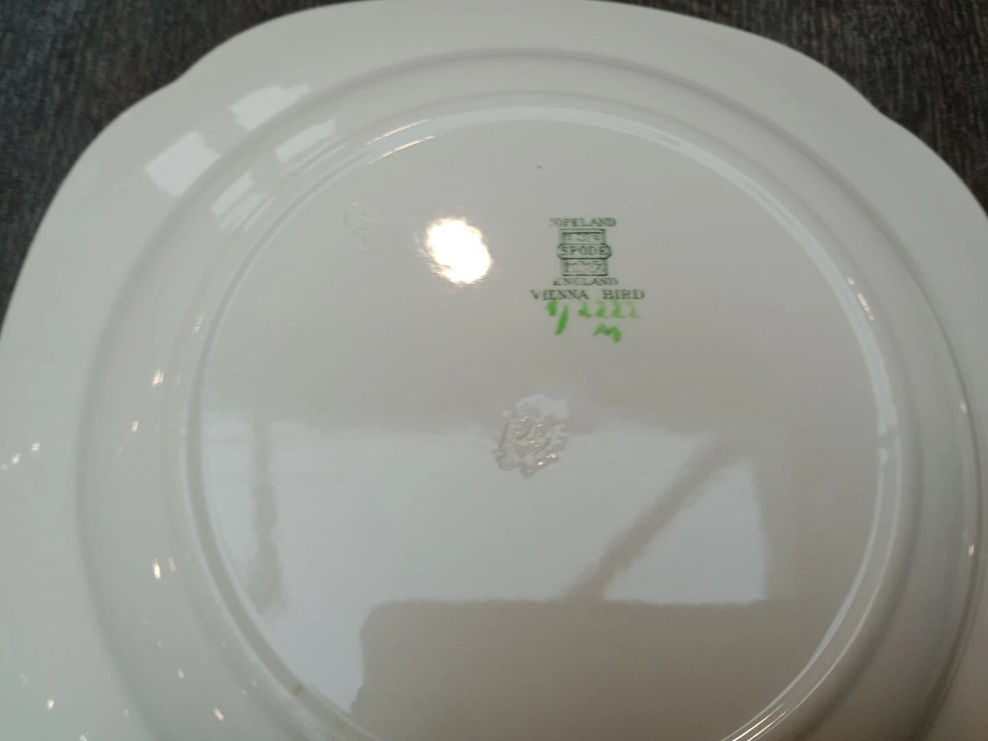 Copeland Spode Vienna BIRD Pair of Square Dessert Cake Plates RARE