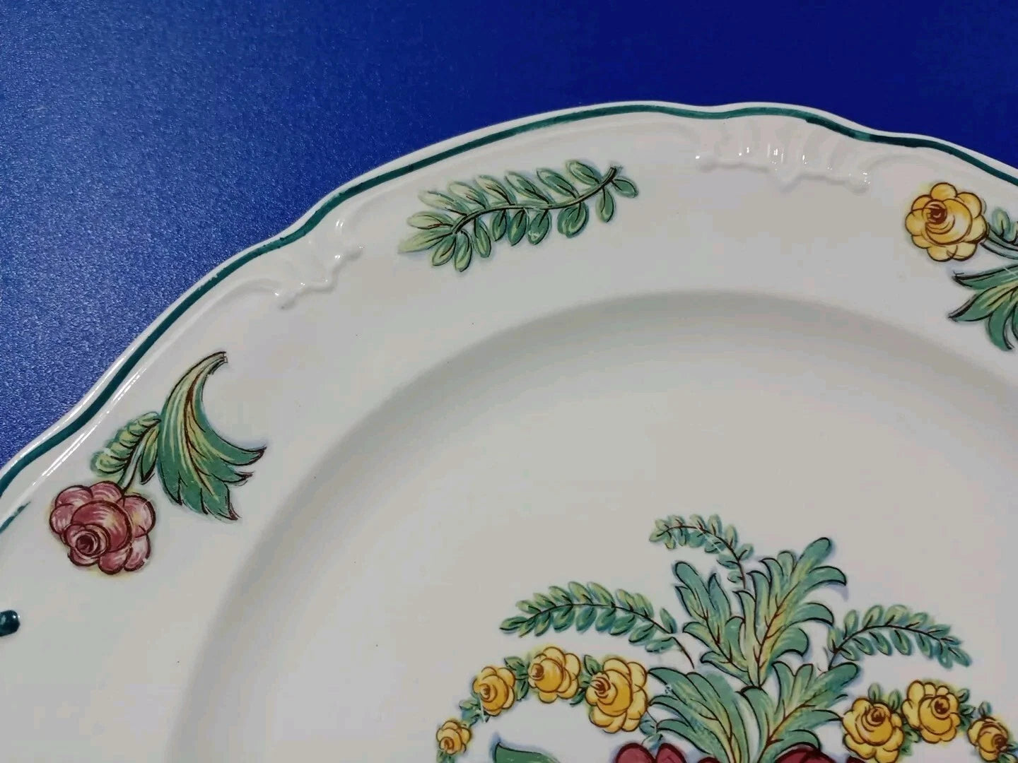 Boch Louvier Cake Plate Made In Belgium RARE