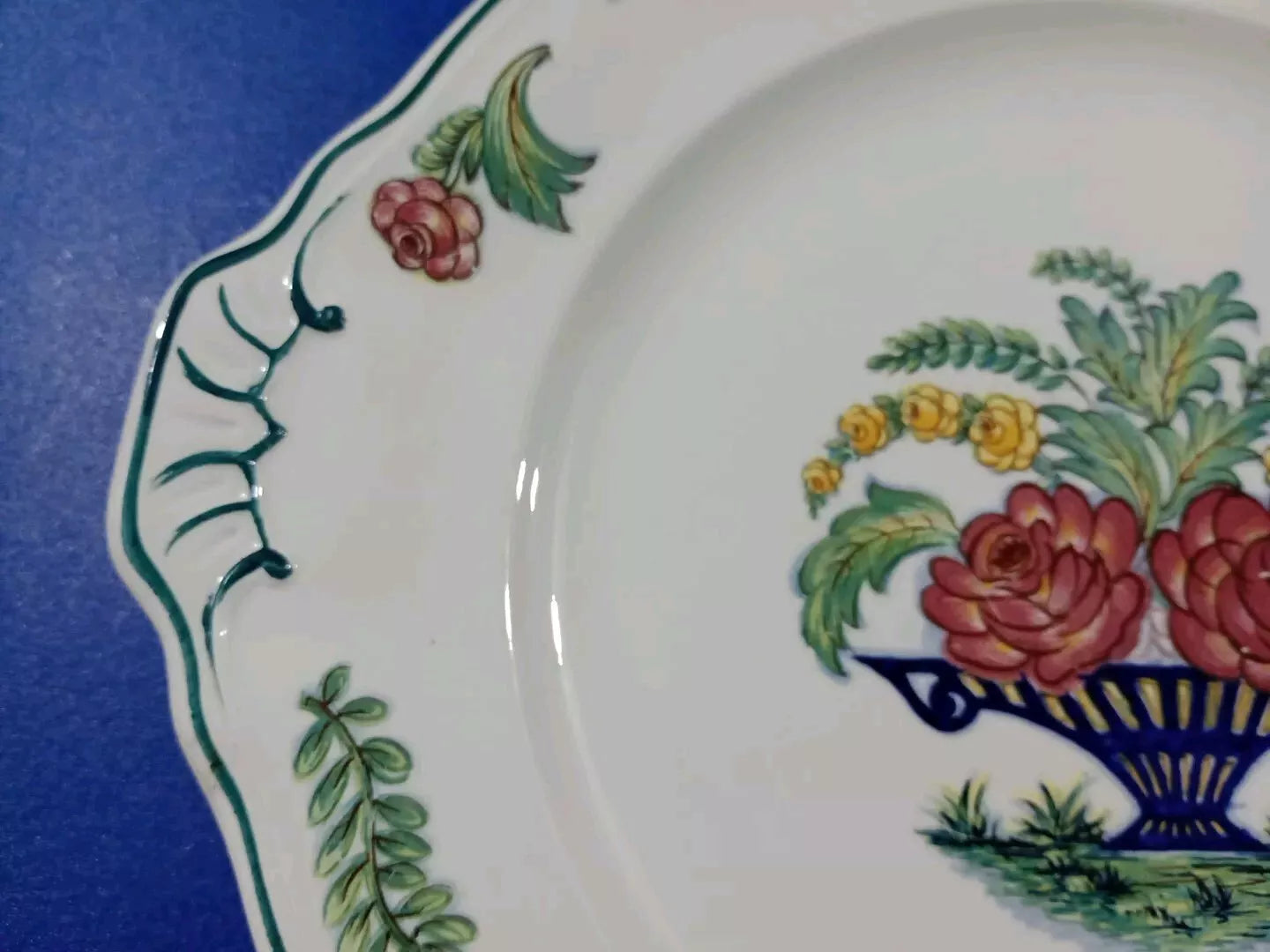 Boch Louvier Cake Plate Made In Belgium RARE