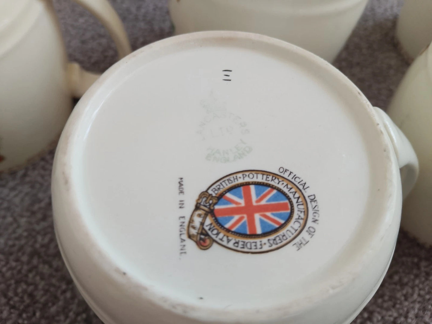 King George VI & Queen Elizabeth Coronation 1937 2 Beakers And 5 Mugs Cups