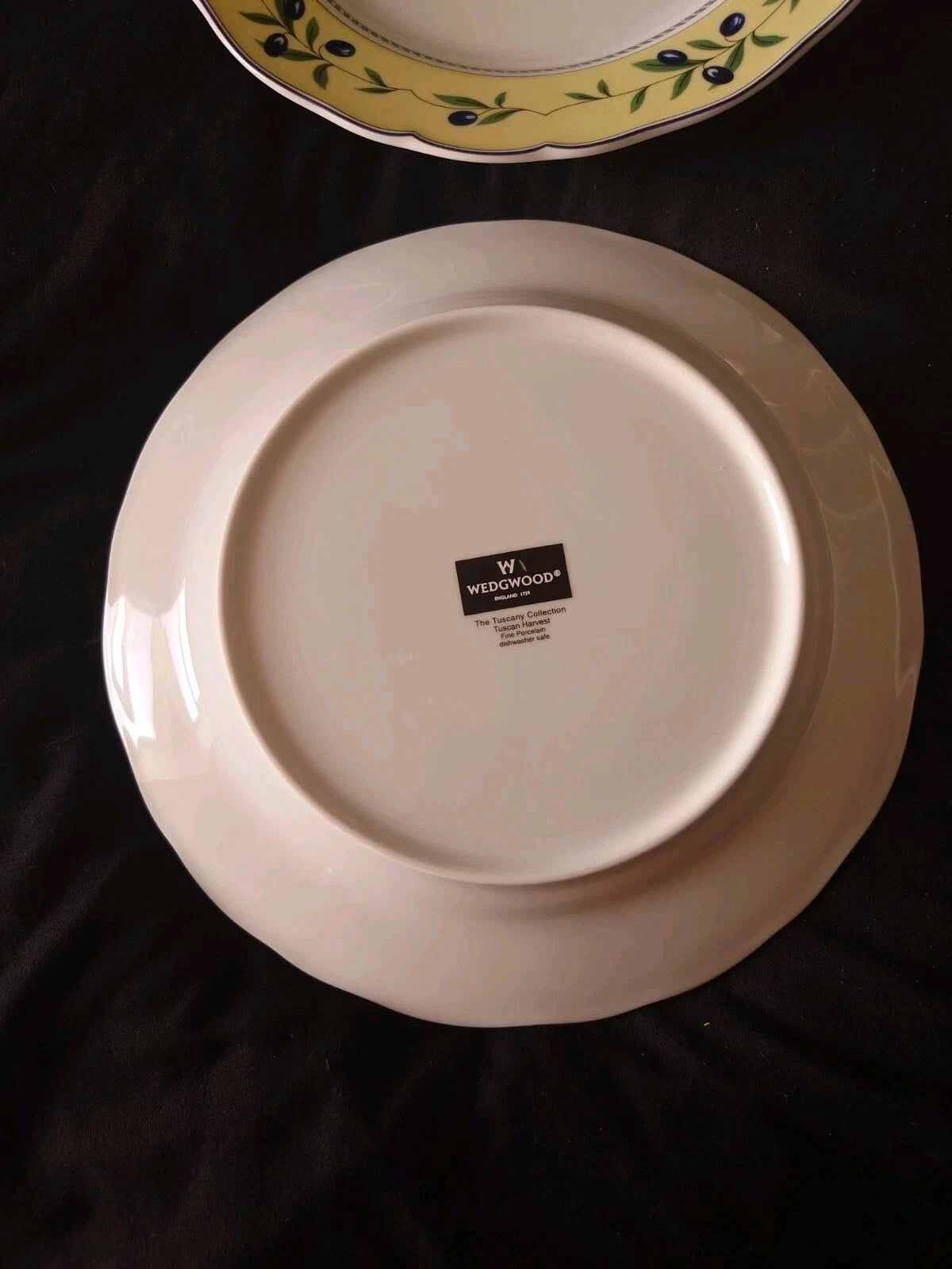 2 x Wedgwood Tuscany Collection - Tuscan Harvest Dinner Plates 10.5"
