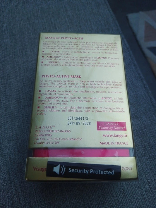 Lange Paris Phyto Active Eye Mask 25ml New & Sealed RRP £90