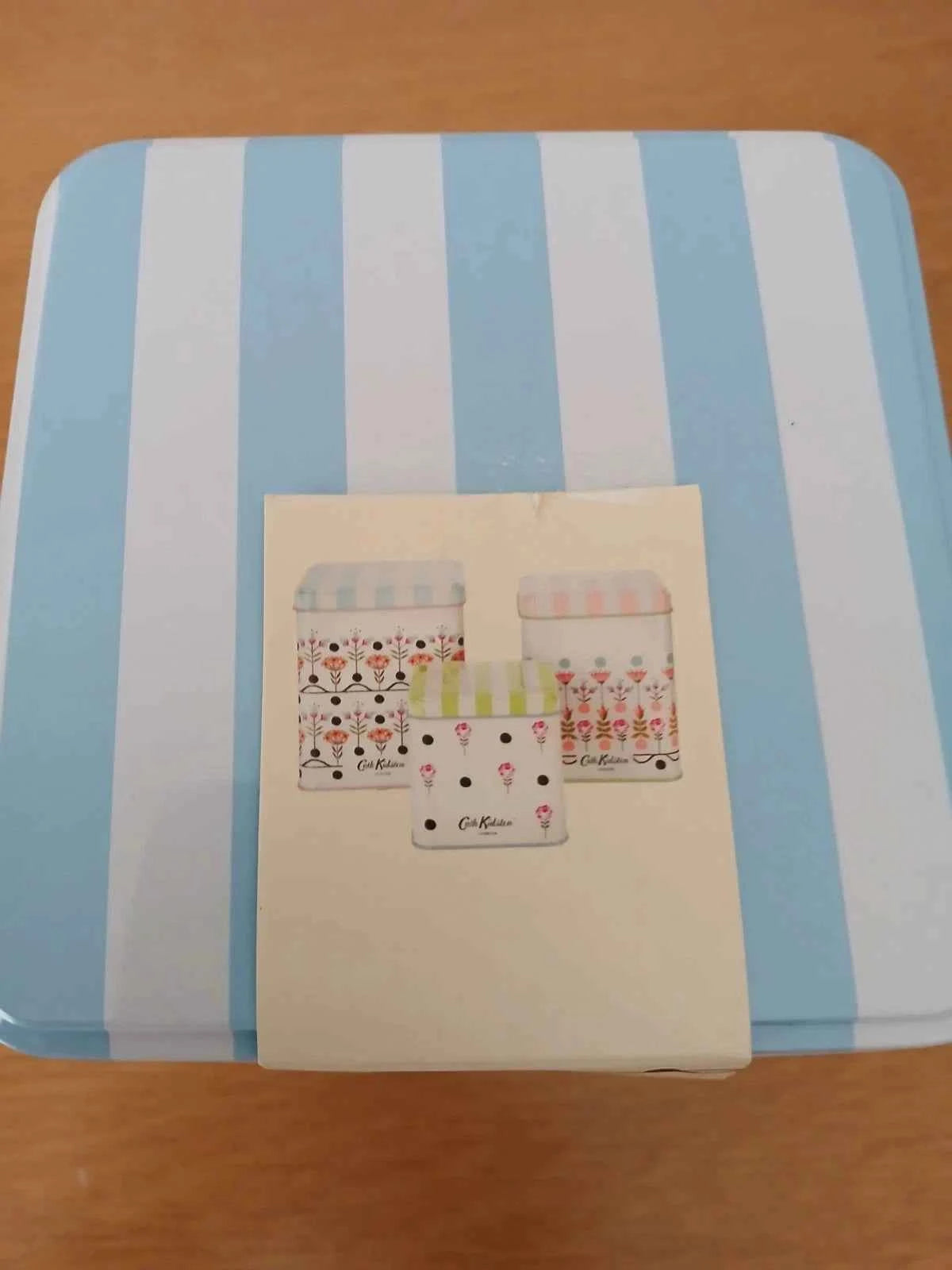 NEW CATH KIDSTON Square Stacking Storage Tins Fun and Quirky Designs