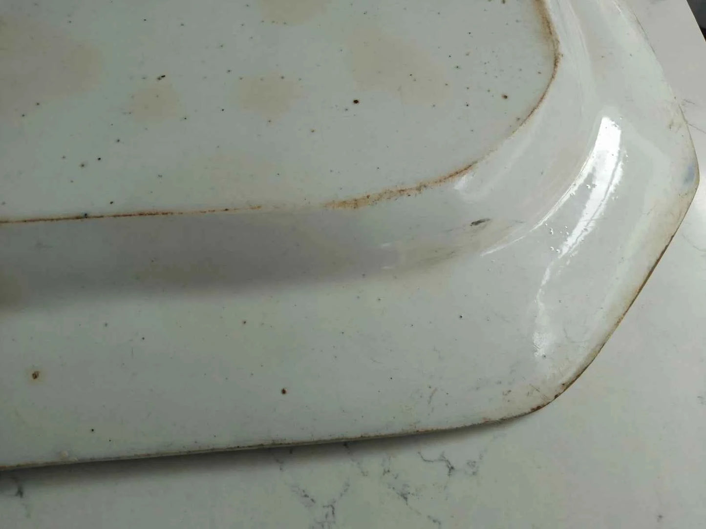 John Maddock Flow Blue Hindustan Ironstone Platter England Made Pre 1855 16"