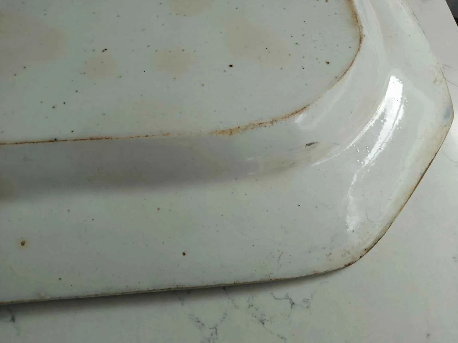 John Maddock Flow Blue Hindustan Ironstone Platter England Made Pre 1855 16"