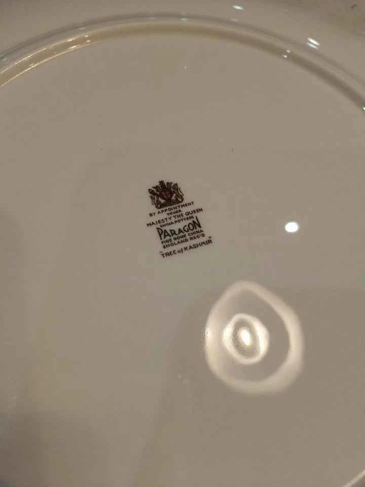 4 x Paragon - Tree Of Kashmir - Dinner Plates 27cm Appear New And Unused