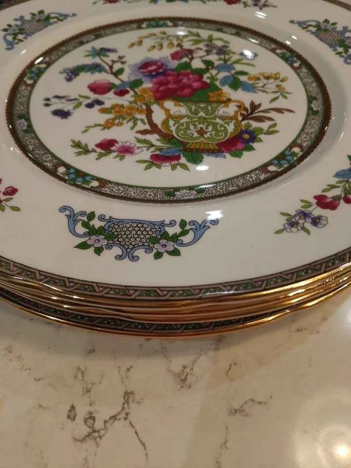 4 x Paragon - Tree Of Kashmir - Dinner Plates 27cm Appear New And Unused
