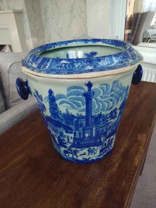 Victoria Ware Vintage Flow Blue & White Ironstone Fruit Chiller