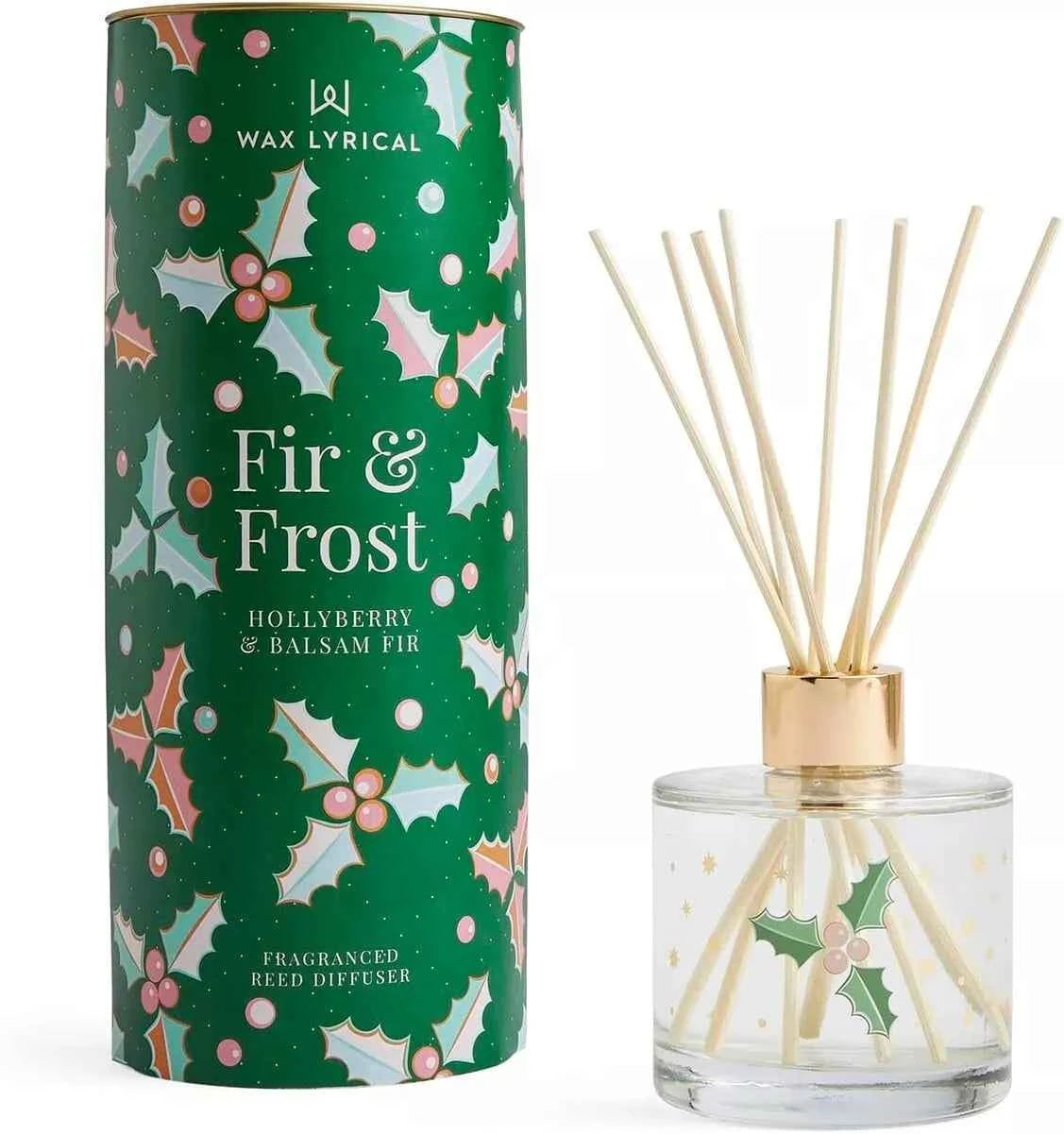 NEW WAX LYRICAL Reed Diffuser Fir & Frost BOXED 200ml bottle HollyBerry & Balsam Fir