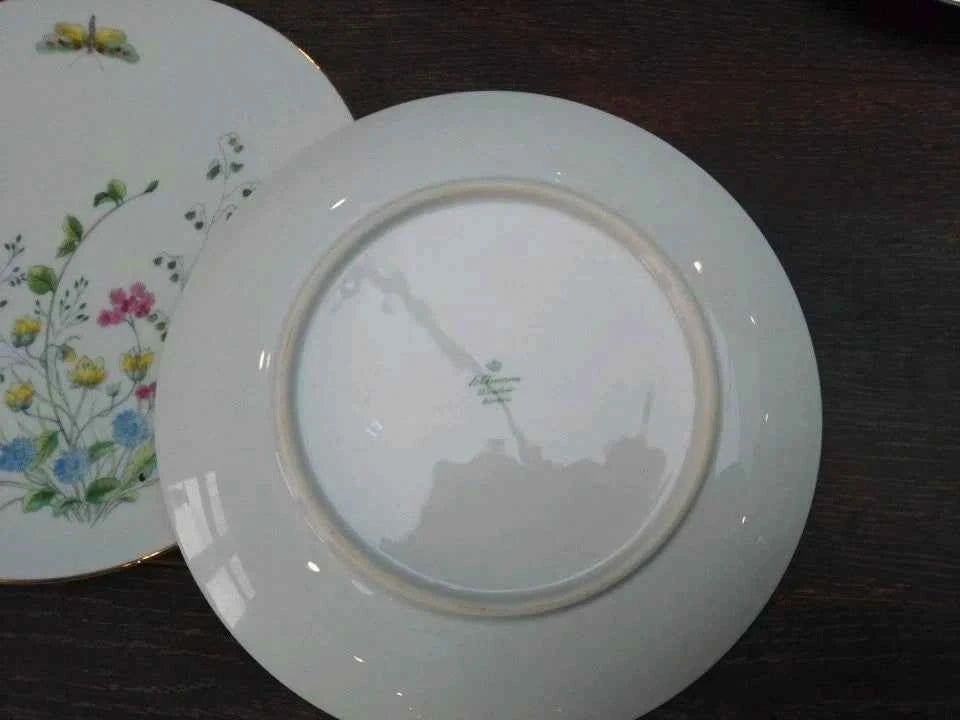 5 x Seltmann Weiden Liane Floral & Butterfly Bavaria 20cm Salad Plates W Germany